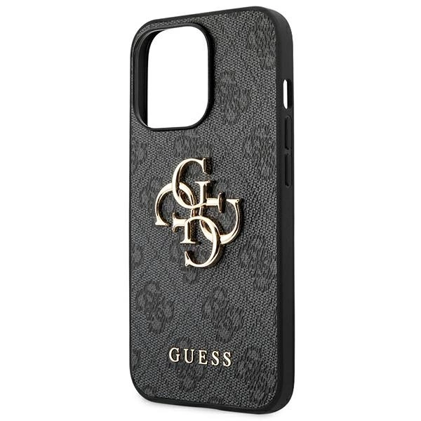 Guess GUHCP14L4GMGGR iPhone 14 Pro 6,1" szary/grey hardcase 4G Big Metal Logoeng