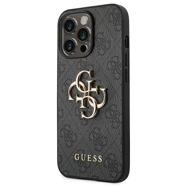 Guess GUHCP14X4GMGGR iPhone 14 Pro Max 6,7" szary/grey hardcase 4G Big Metal Logoeng