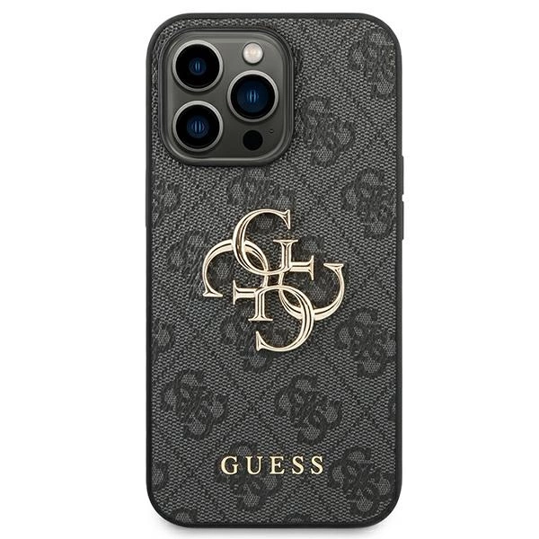 Guess GUHCP14X4GMGGR iPhone 14 Pro Max 6,7" szary/grey hardcase 4G Big Metal Logoeng