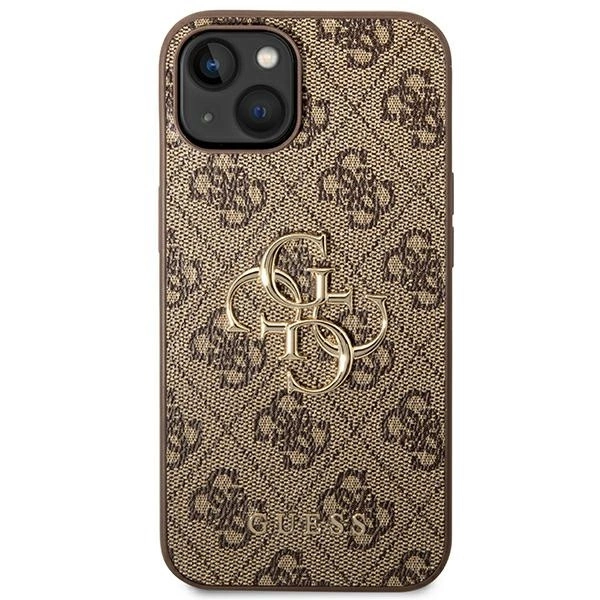 Guess GUHCP14S4GMGBR iPhone 14 6,1" brązowy/brown hardcase 4G Big Metal Logoeng