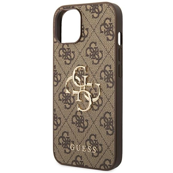 Guess GUHCP14S4GMGBR iPhone 14 6,1" brązowy/brown hardcase 4G Big Metal Logoeng