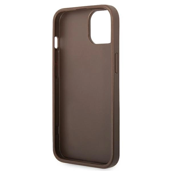 Guess GUHCP14S4GMGBR iPhone 14 6,1" brązowy/brown hardcase 4G Big Metal Logoeng