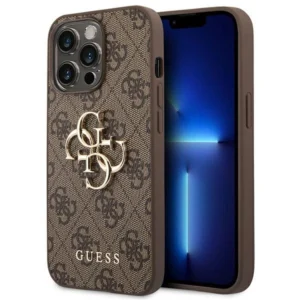 Guess GUHCP14L4GMGBR iPhone 14 Pro 6,1" brązowy/brown hardcase 4G Big Metal Logoeng