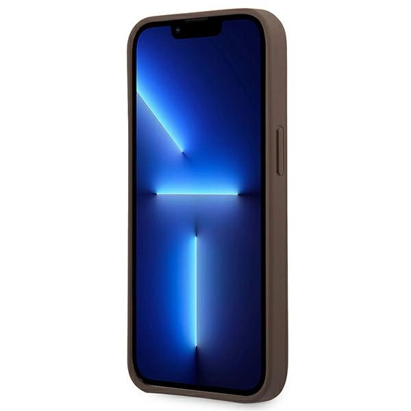 Guess GUHCP14L4GMGBR iPhone 14 Pro 6,1" brązowy/brown hardcase 4G Big Metal Logoeng