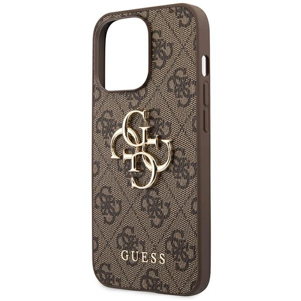 Guess GUHCP14L4GMGBR iPhone 14 Pro 6,1" brązowy/brown hardcase 4G Big Metal Logoeng