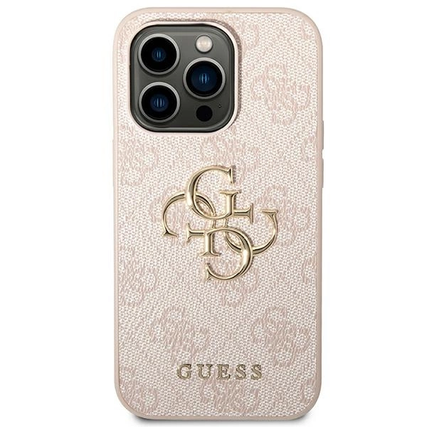Guess GUHCP14X4GMGPI iPhone 14 Pro Max 6.7" pink/pink hardcase 4G Big Metal Logoeng