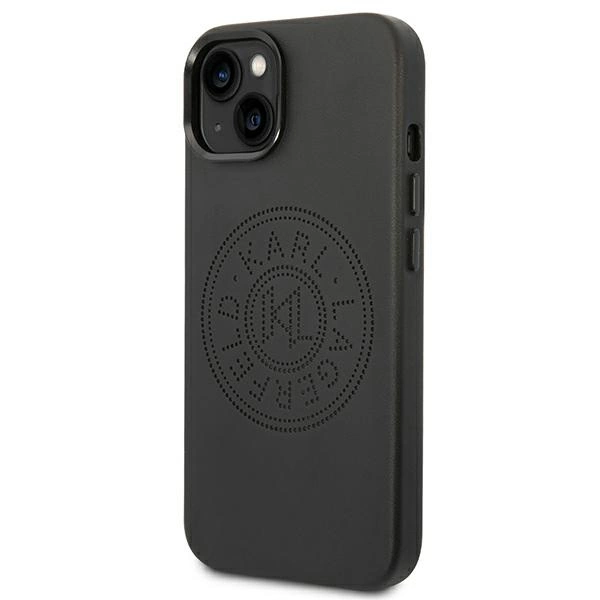 Karl Lagerfeld KLHCP14MFWHK iPhone 14 Plus 6,7" hardcase czarny/black Leather Perforated Logoeng