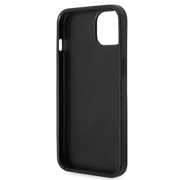 120824_7 Karl Lagerfeld KLHCP14MSAPKHG iPhone 14 Plus 6,7" srebrny/silver hardcase Saffiano Karl`s Head Patcheng