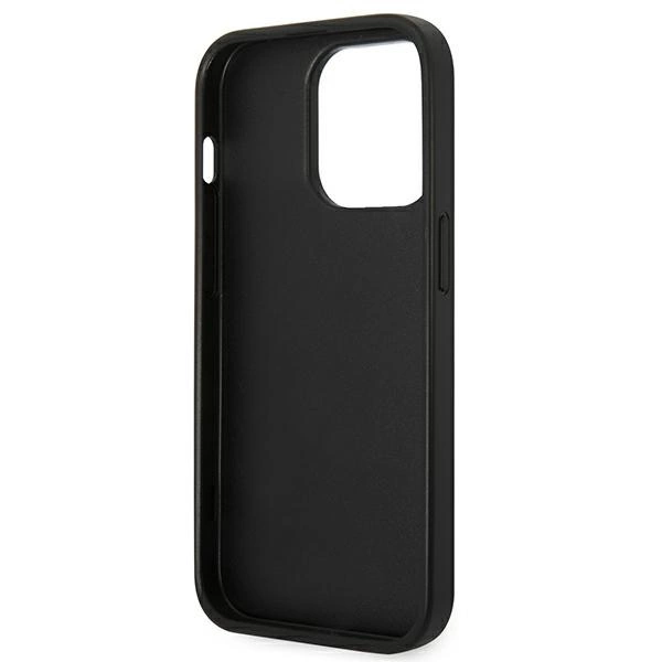 120825_7 Karl Lagerfeld KLHCP14LSAPKHG iPhone 14 Pro 6,1" srebrny/silver hardcase Saffiano Karl`s Head Patcheng