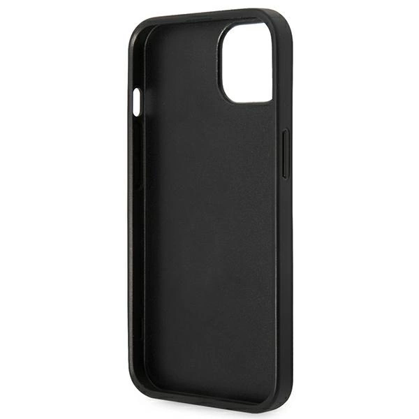 120828_7 Karl Lagerfeld KLHCP14MSAPKHK iPhone 14 Plus 6,7" czarny/black hardcase Saffiano Karl`s Head Patcheng