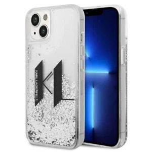 Karl Lagerfeld KLHCP14SLBKLCS iPhone 14 6,1" srebrny/silver hardcase Liquid Glitter Big KLeng
