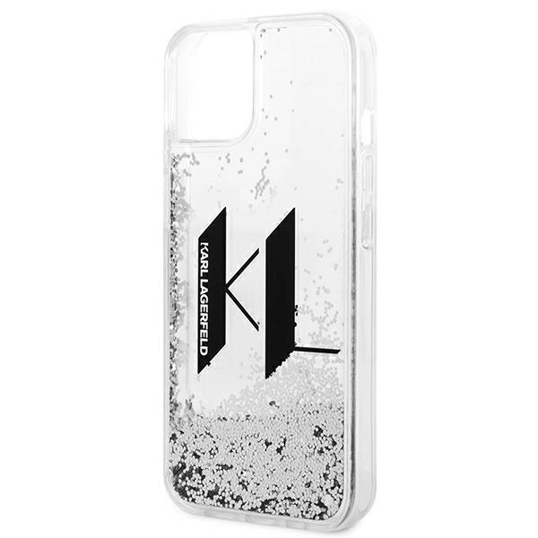 Karl Lagerfeld KLHCP14SLBKLCS iPhone 14 6,1" srebrny/silver hardcase Liquid Glitter Big KLeng