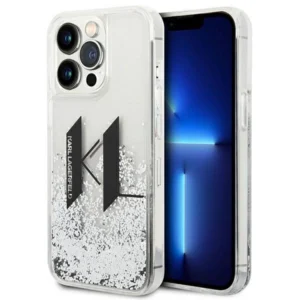 Karl Lagerfeld KLHCP14LLBKLCS iPhone 14 Pro 6,1" srebrny/silver hardcase Liquid Glitter Big KLeng