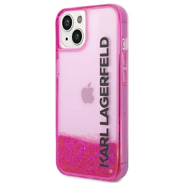 Karl Lagerfeld KLHCP14SLCKVF iPhone 14 6,1" różowy/pink hardcase Liquid Glitter Elongeng
