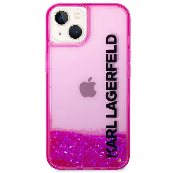 Karl Lagerfeld KLHCP14SLCKVF iPhone 14 6,1" różowy/pink hardcase Liquid Glitter Elongeng