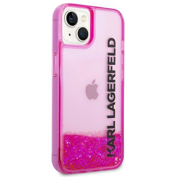 Karl Lagerfeld KLHCP14SLCKVF iPhone 14 6,1" różowy/pink hardcase Liquid Glitter Elongeng
