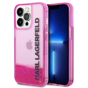 Karl Lagerfeld KLHCP14LLCKVF iPhone 14 Pro 6,1" różowy/pink hardcase Liquid Glitter Elongeng