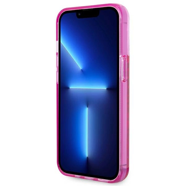 120839_5 Karl Lagerfeld KLHCP14LLCKVF iPhone 14 Pro 6,1" różowy/pink hardcase Liquid Glitter Elongeng