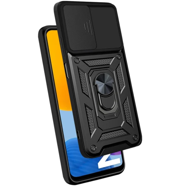 Hybrid Armor Camshield case for Samsung Galaxy A13 5G armored case with camera cover blueeng