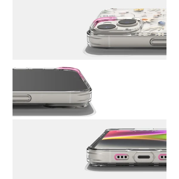 Ringke Fusion Design Armored Case Cover with Gel Frame for iPhone 14 Plus transparent (Dry flowers) (FD637E30)eng