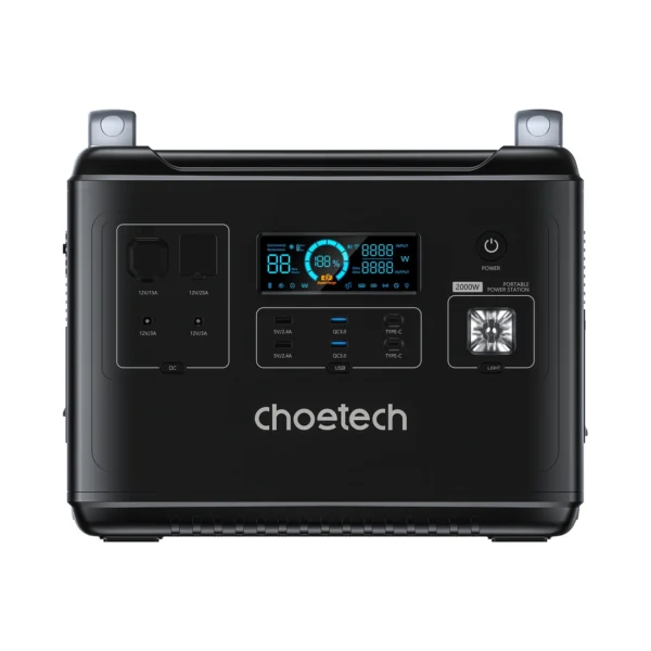 Choetech portable power station LiFePO4 1997Wh 2000W power bank black (BS006 Super Mini)eng