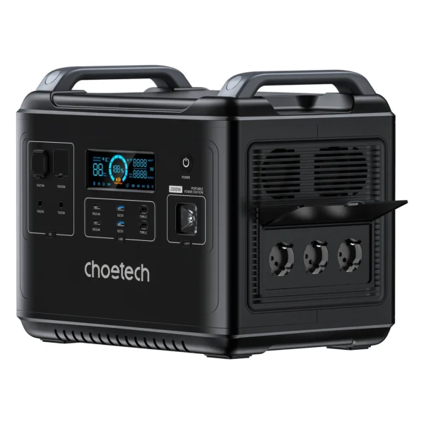 Choetech portable power station LiFePO4 1997Wh 2000W power bank black (BS006 Super Mini)eng