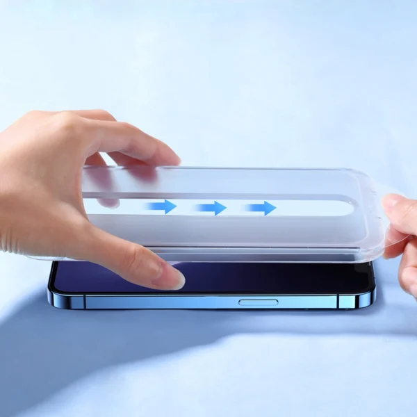 Joyroom Easy Fit Full Screen tempered glass with mounting rack for iPhone 14 Plus (6.7 ") (JR-DH11)eng