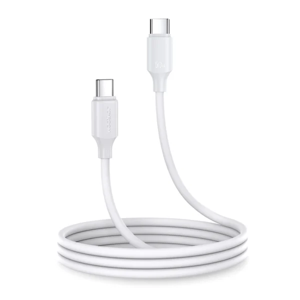 Joyroom Long-Lasting Series A9 USB-C / USB-C PD QC cable 60W 3A 1m - whiteeng