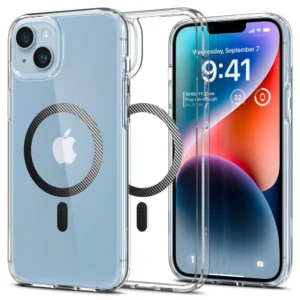 Spigen Ultra Hybrid Mag Case with MagSafe for iPhone 14 Plus - Clear Grayeng