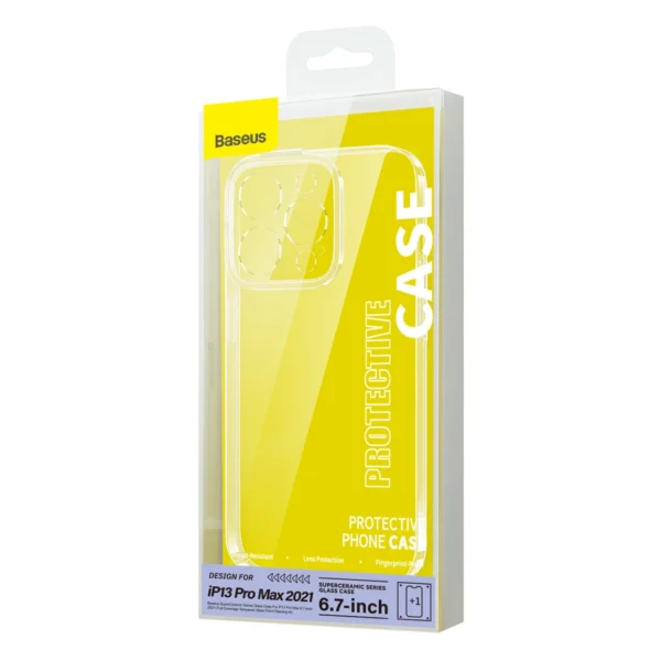 Baseus SuperCeramic Series Glass Case Glass Cover for iPhone 13 Pro Max 6.7" 2021 + Cleaning Kiteng