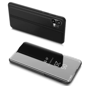 Clear View Case case for Nothing Phone 1 flip case blackeng