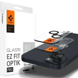 Spigen Glas.tR EZ Fit Optik Camera Protector for iPhone 14 / Plus / 15 / Plus - Black 2 pcs.eng
