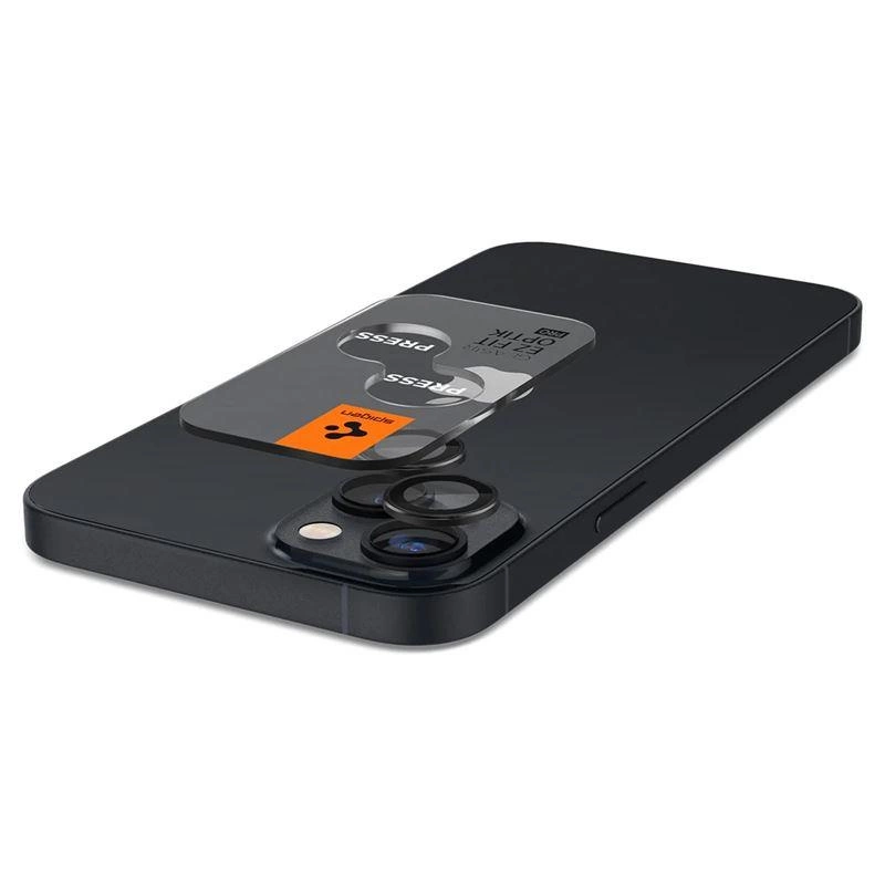 Spigen Glas.tR EZ Fit Optik Camera Protector for iPhone 14 / Plus / 15 / Plus - Black 2 pcs.eng