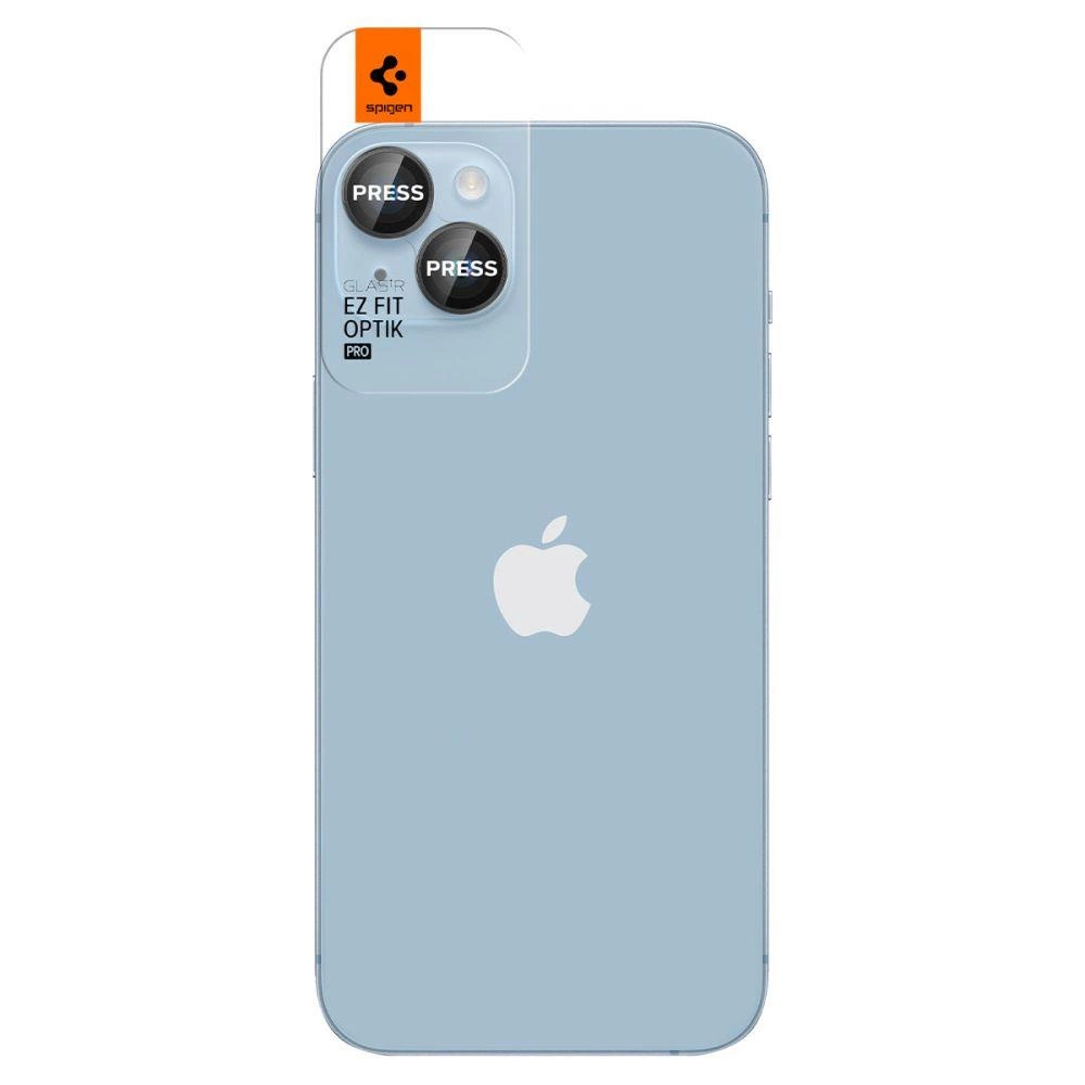 Spigen Glas.tR EZ Fit Optik Camera Protector for iPhone 14 / Plus / 15 / Plus - Black 2 pcs.eng