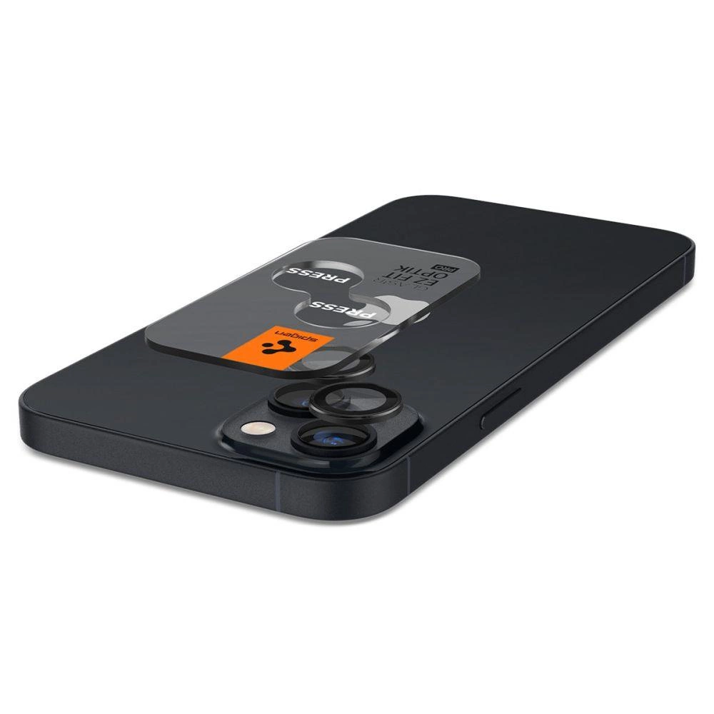 Spigen Glas.tR EZ Fit Optik Camera Protector for iPhone 14 / Plus / 15 / Plus - Black 2 pcs.eng
