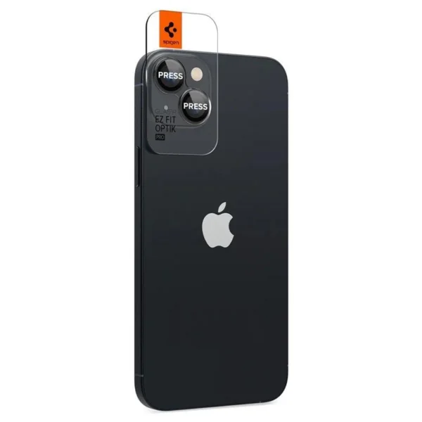 Spigen Glas.tR EZ Fit Optik Camera Protector for iPhone 14 / Plus / 15 / Plus - Black 2 pcs.eng