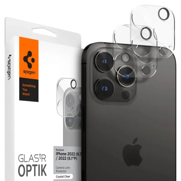 Spigen Optik.tR Camera Protector for iPhone 14 Pro / 14 Pro Max - Transparent 2 pcs.eng
