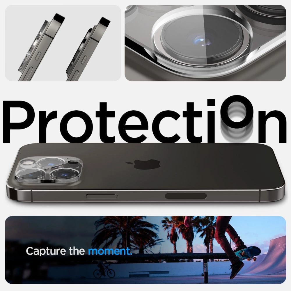 Spigen Optik.tR Camera Protector for iPhone 14 Pro / 14 Pro Max - Transparent 2 pcs.eng