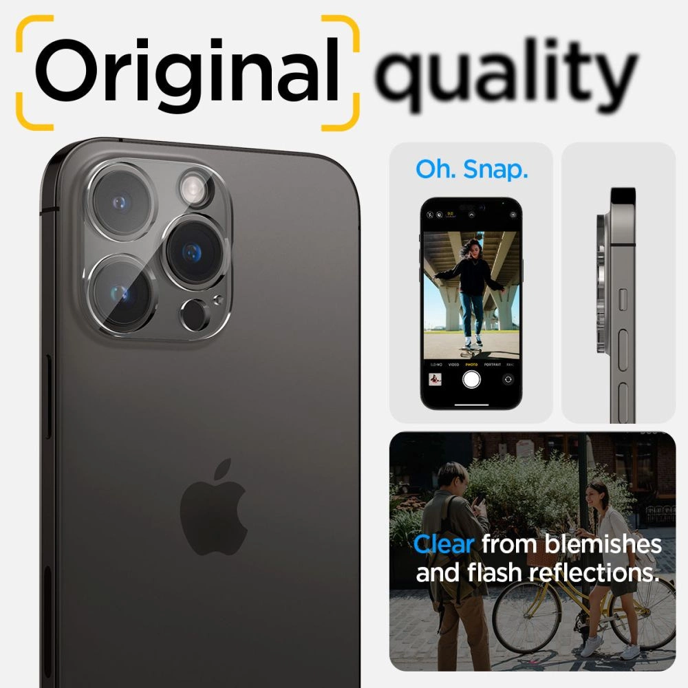Spigen Optik.tR Camera Protector for iPhone 14 Pro / 14 Pro Max - Transparent 2 pcs.eng