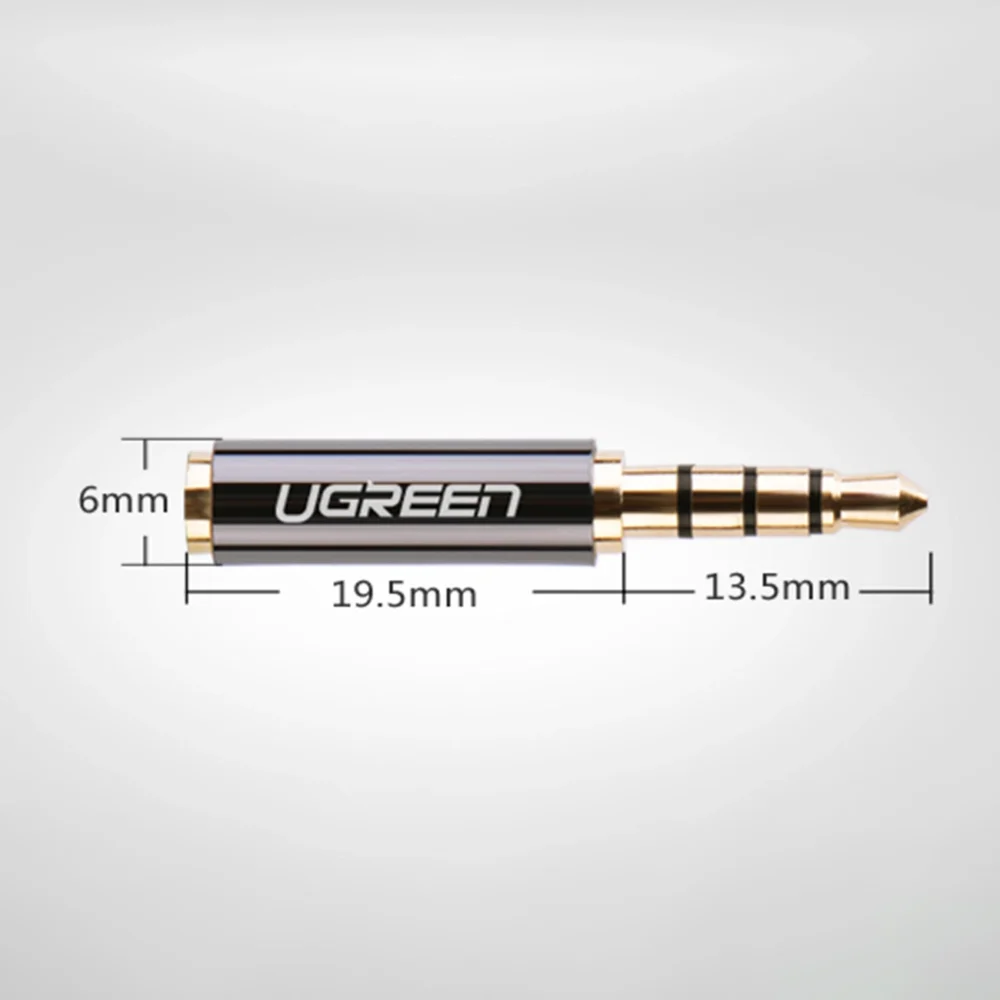 Ugreen audio adapter jack 3.5mm male to jack 2.5mm female black (20502)eng