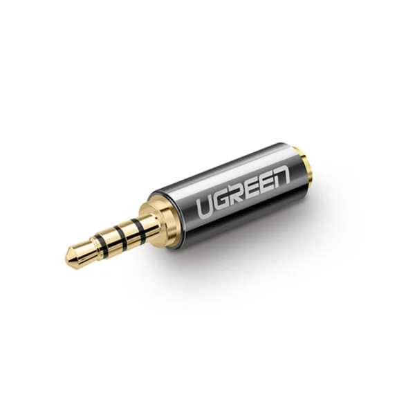 Ugreen audio adapter jack 2.5mm male to jack 3.5mm female black (20501)eng