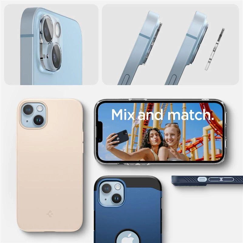 Spigen Optik.tR Camera Protector for iPhone 14 / 14 Plus - Transparent 2 pcs.eng