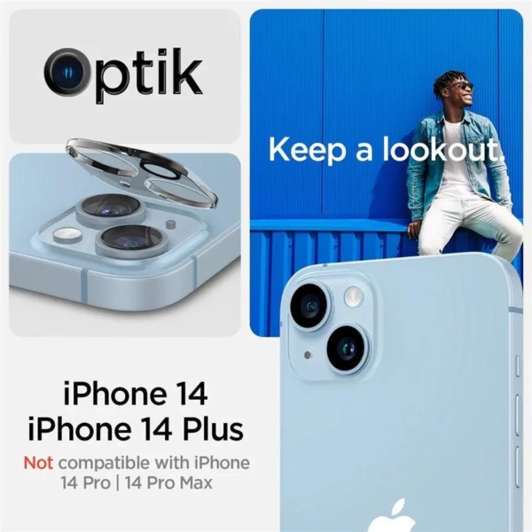 Spigen Optik.tR Camera Protector for iPhone 14 / 14 Plus - Transparent 2 pcs.eng