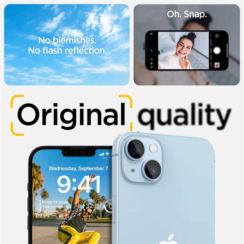 Spigen Optik.tR Camera Protector for iPhone 14 / 14 Plus - Transparent 2 pcs.eng