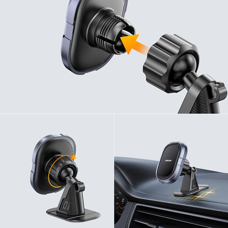 Joyroom magnetic phone holder for dashboard gray (JR-ZS311)eng