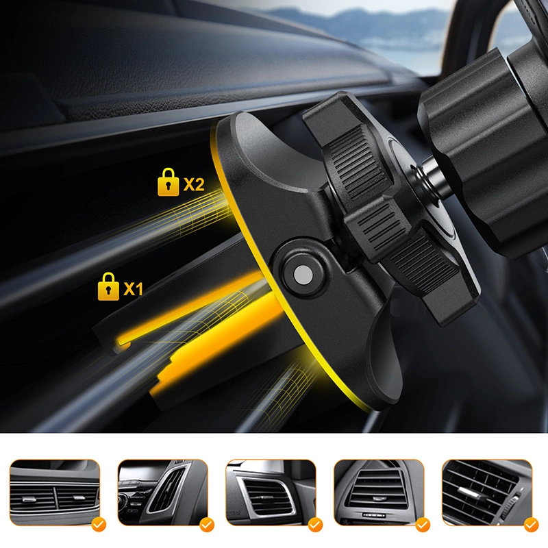 Joyroom magnetic car phone holder for air vent gray (JR-ZS311)eng