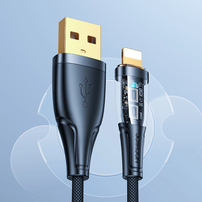 Joyroom Star-Cloud Series A3 USB-A / Lightning Cable 2.4A 1.2m with Smart Switch - Blackeng