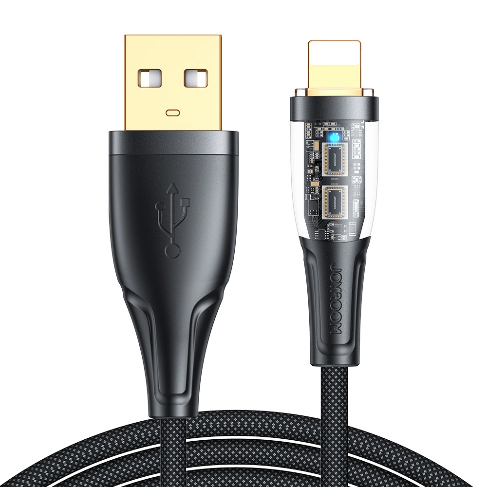 Joyroom Star-Cloud Series A3 USB-A / Lightning Cable 2.4A 1.2m with Smart Switch - Blackeng