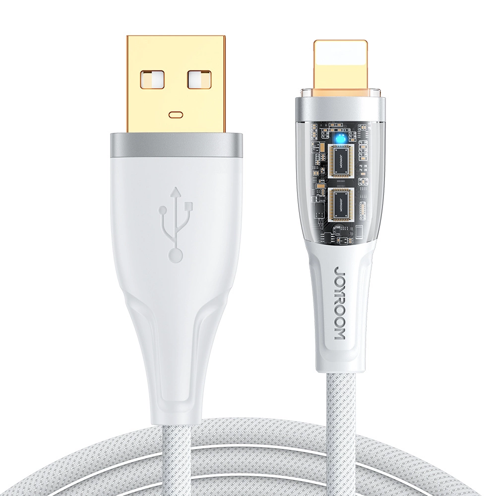 Joyroom Star-Cloud Series A3 USB-A / Lightning Cable 2.4A 1.2m with Smart Switch - Whiteeng