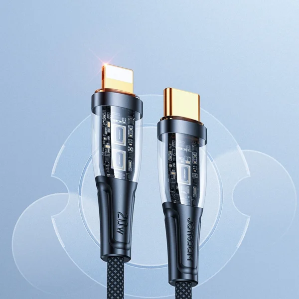 Joyroom Star-Cloud Series A3 USB-C / Lightning Cable 20W 1.2m with Smart Switch - Blackeng